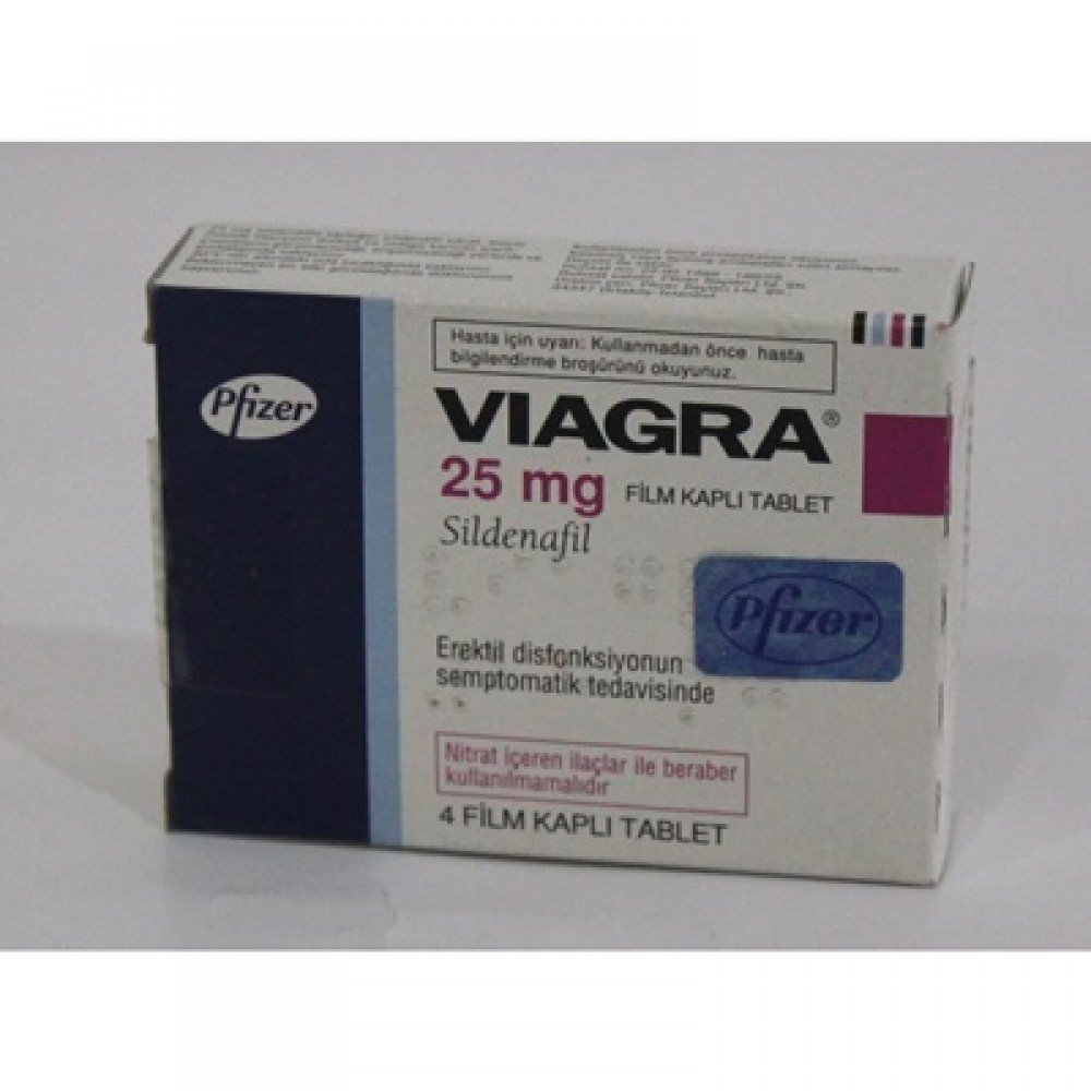 Viagra 25mg  4 tablets